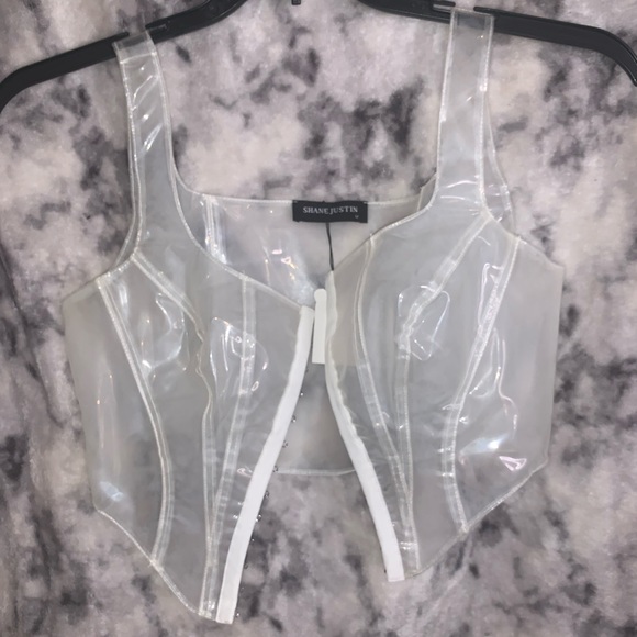 shane justin Jackets & Blazers - Shane Justin Clear Vest